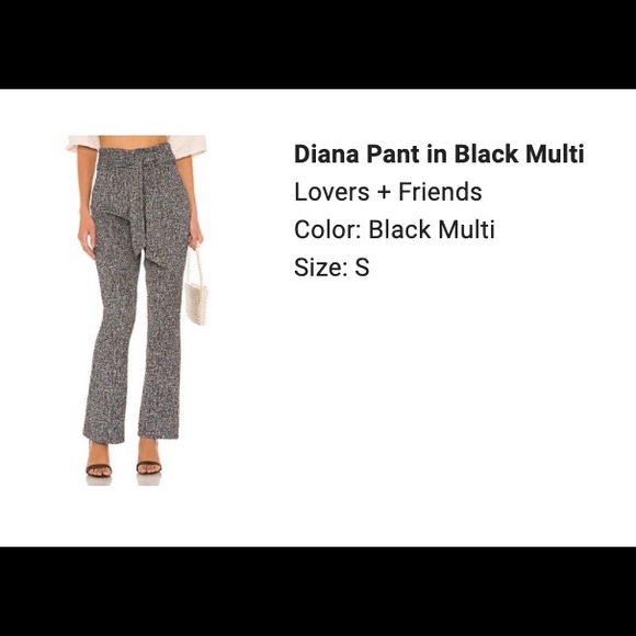 Lovers + Friends Diana Pant in Black Multi - Picture 1 of 6